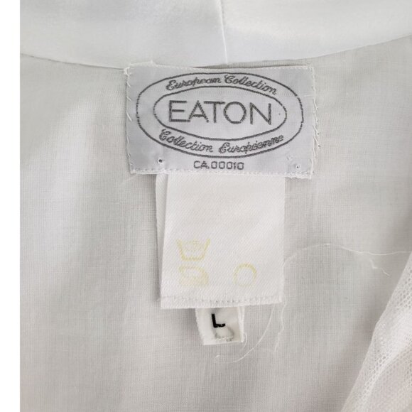Vintage Eatons MADE IN ITALY long nightgown 100% cotton LARGE - Picture 6 of 9